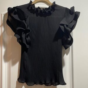 Black sheer top with gorgeous sleeves